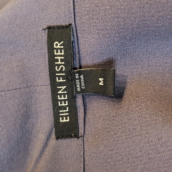 Eileen Fisher Purple Silk Kimono Sleeve Open Front Jacket Size Medium - Picture 10 of 12